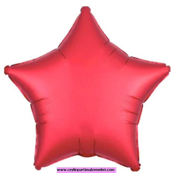 Kırmızı Yıldız Folyo Balon